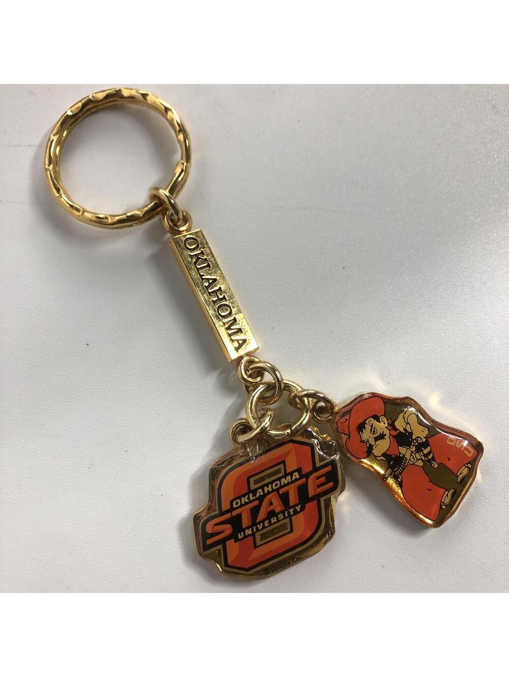 Oklahoma State Osu Keychain Pistol Pete Jenkins Ent Vintage